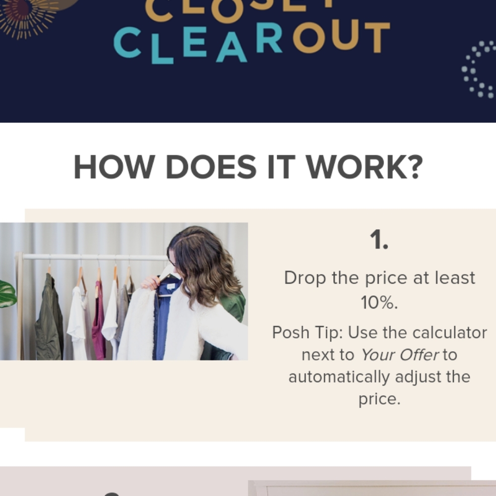 Closet Clear Out Today! Ask for a shipping discount